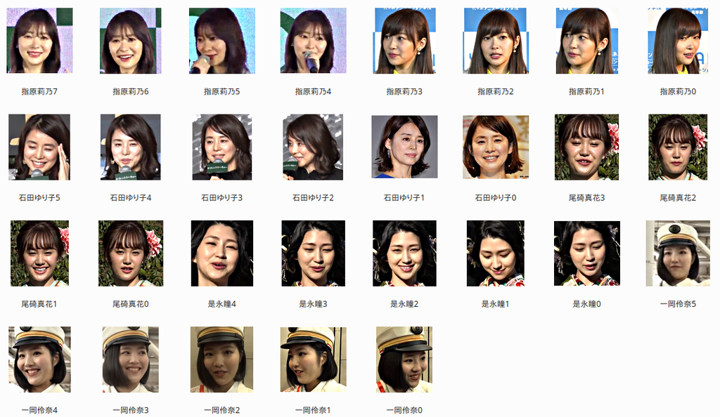 一岡伶奈さん、是永瞳さん、尾碕真花さん、石田ゆり子さん、指原莉乃さんんの顔写真