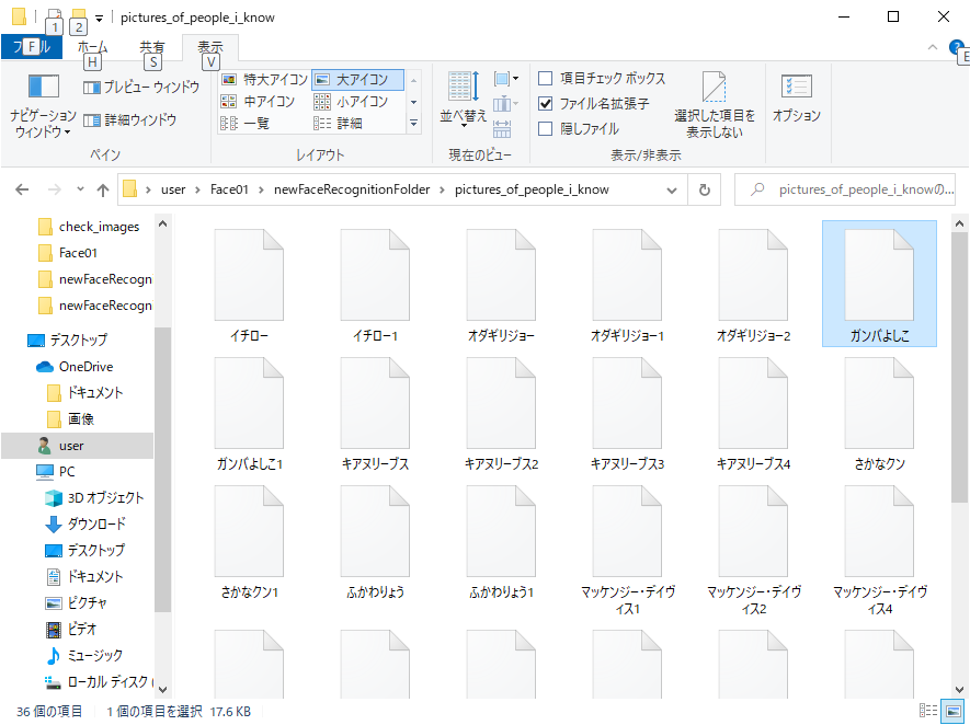 pictures_of_people_i_know フォルダのなかみ
